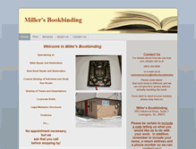 Tablet Screenshot of millersbookbinding.com